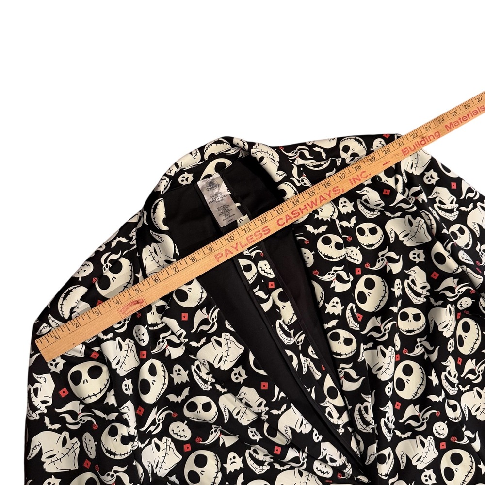 Disney Nightmare Before Christmas Skellington Glow in Dark Jacket Blazer L/XL - Picture 14 of 15